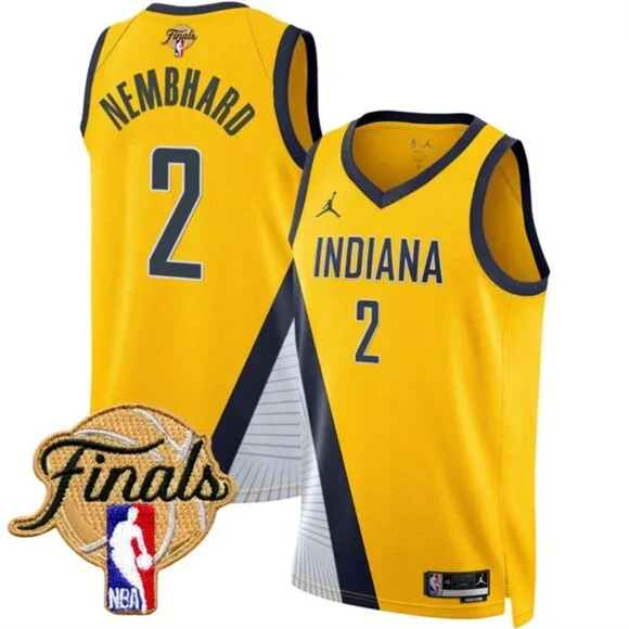 Mens Andrew Nembhard 2025 Finals Jersey Yellow - Picture 1 of 1